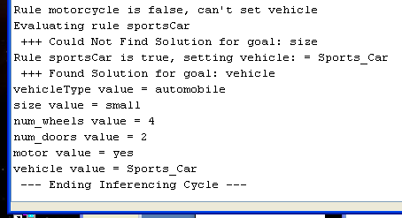 Backward Chaining Success